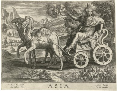 Azië Asia (titel op object) De vier werelddelen (serietitel), RP-P-1978-156