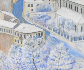 Minsk - vid iz okna Holodnoi sinagogi 1966 Anatoly Nalivaev
