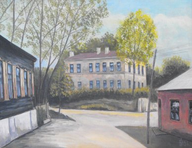 Minsk - synagogue (Dimitrov st) 1951 Anatoly Nalivaev