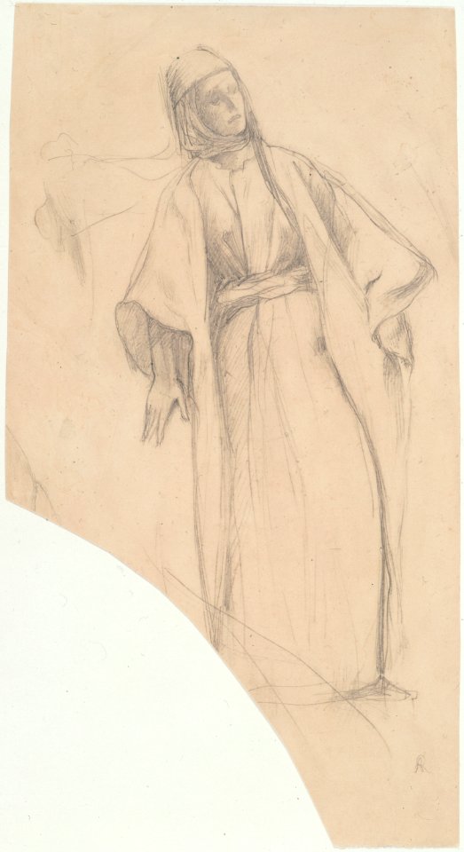 Etude de femme drapée