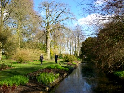 Dunham Massey Hall, garden in early spring