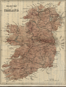 DV405 no.186 Railway map of Ireland