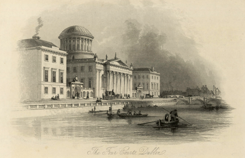 DV405 no.195 The four courts, Dublin