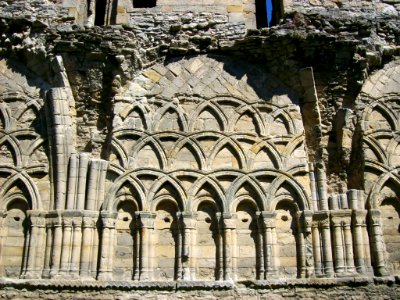 Chapter house, Wenlock Priory 2. Free illustration for personal and commercial use.