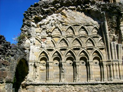 Chapter house, Wenlock Priory 3