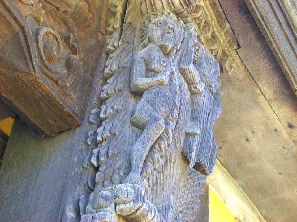 Carving, Stokesay Castle