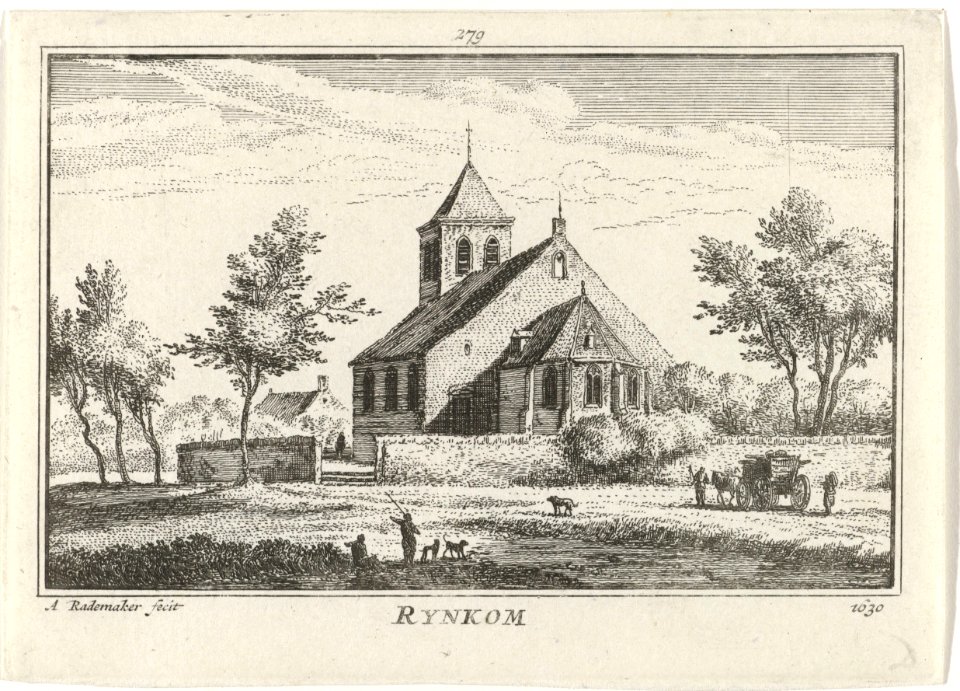 Gezicht op Renkum Rynkom 1630 (titel op object), RP-P-OB-73.632