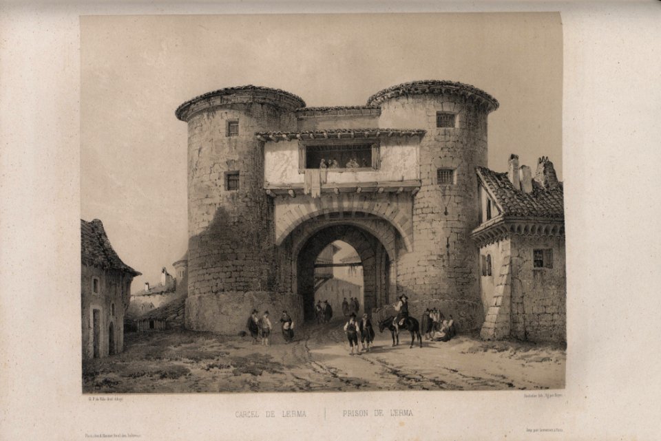 1850, España artística y monumental, vistas y descripción de los sitios y monumentos más notables de españa, vol 3, Cárcel de Lerma