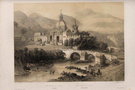 1850, España artística y monumental, vistas y descripción de los sitios y monumentos más notables de españa, vol 3, San Ignacio de Loyola en Guipúzcoa