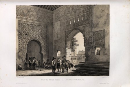 1842, España artística y monumental, vistas y descripción de los sitios y monumentos más notables de españa, vol 1, Taller del Moro en Toledo
