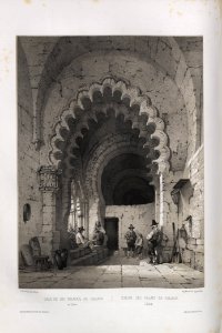1850, España artística y monumental, vistas y descripción de los sitios y monumentos más notables de españa, vol 3, Sala de los palacios de Galiana en Toledo