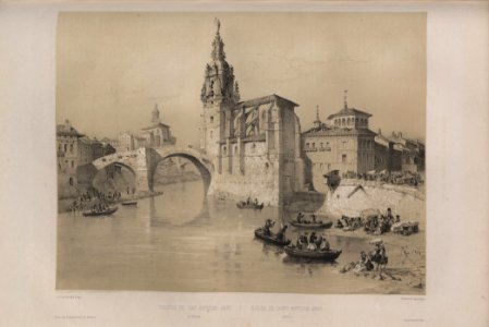 1850, España artística y monumental, vistas y descripción de los sitios y monumentos más notables de españa, vol 3, Yglesia de San Antonio Abad en Bilbao