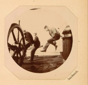 Opnames in Amsterdam, Warnemünde en Warnsborn Aan boord, RP-F-F01198-GI