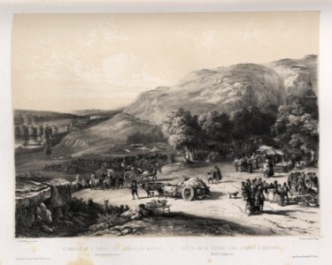 1842, España artística y monumental, vistas y descripción de los sitios y monumentos más notables de españa, vol. 1, Romería de San Isidro del Campo en Madrid