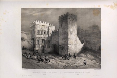 1844, España artística y monumental, vistas y descripción de los sitios y monumentos más notables de españa, vol 2, Antigua al lado de la de Visagra