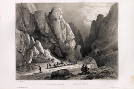1844, España artística y monumental, vistas y descripción de los sitios y monumentos más notables de españa, vol 2, Desfiladero de Pancorvo