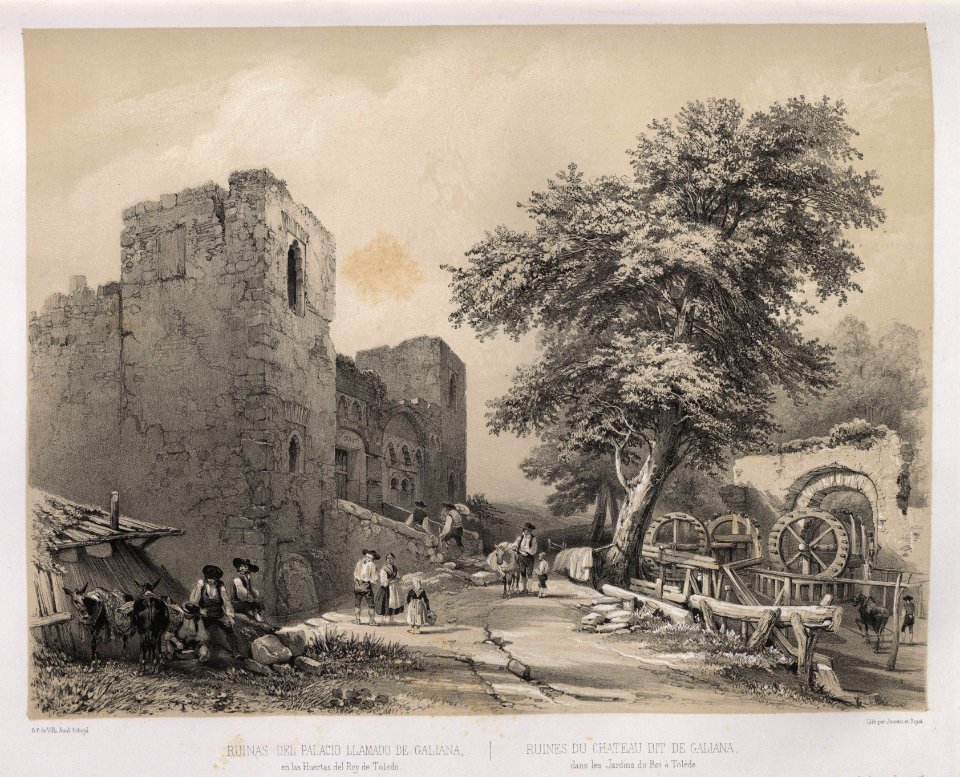 1842, España artística y monumental, vistas y descripción de los sitios y monumentos más notables de españa, vol. 1, Ruinas del palacio llamado de Galiana
