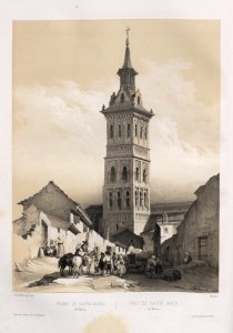 1844, España artística y monumental, vistas y descripción de los sitios y monumentos más notables de españa, vol 2, Torre de Santa María de Illescas