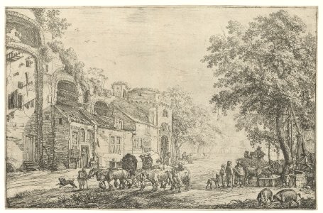 Toegangsweg van een stad, RP-P-OB-5642