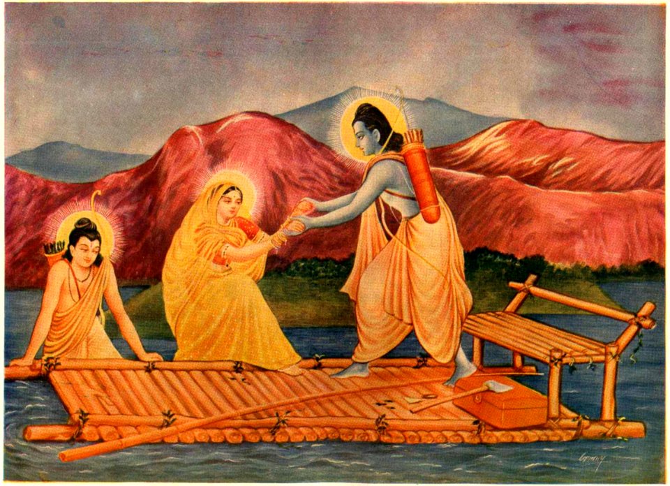 Rama crossing Yamuna