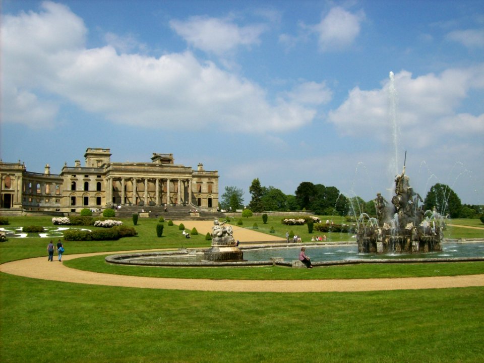 Witley Court with Perseus fountain