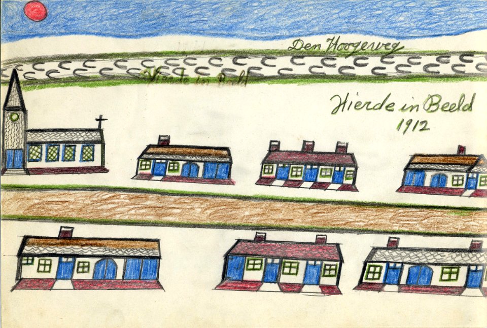 Tekening marinus vlemmix (42) den hoogeweg vlierde in beeld 1912