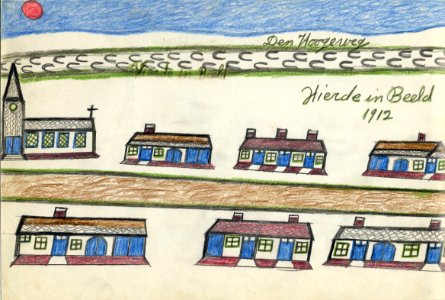 Tekening marinus vlemmix (42) den hoogeweg vlierde in beeld 1912