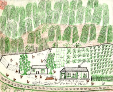 Tekening marinus vlemmix (27) jan v hoof op den hertenberg vlierde 1910