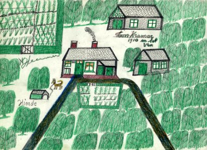 Tekening marinus vlemmix (48) toon kramer 1910 in het ven