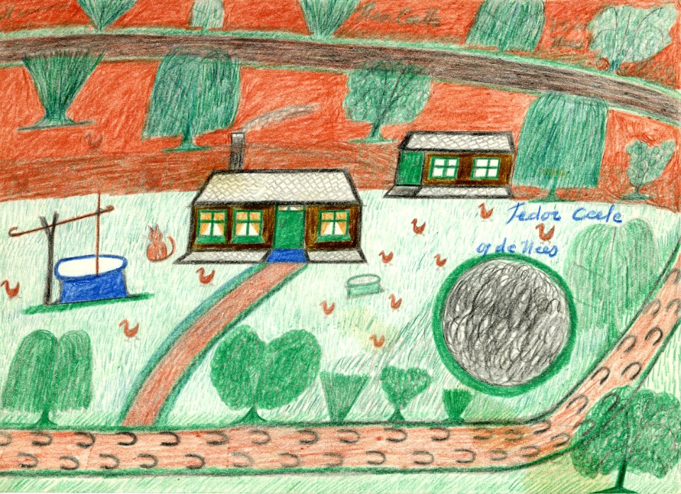 Tekening marinus vlemmix (29) tedor ceele op de hees