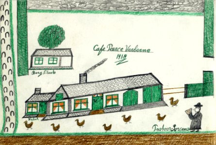 Tekening marinus vlemmix (43) cafe peerce verberne 1918 pastoor lorcens