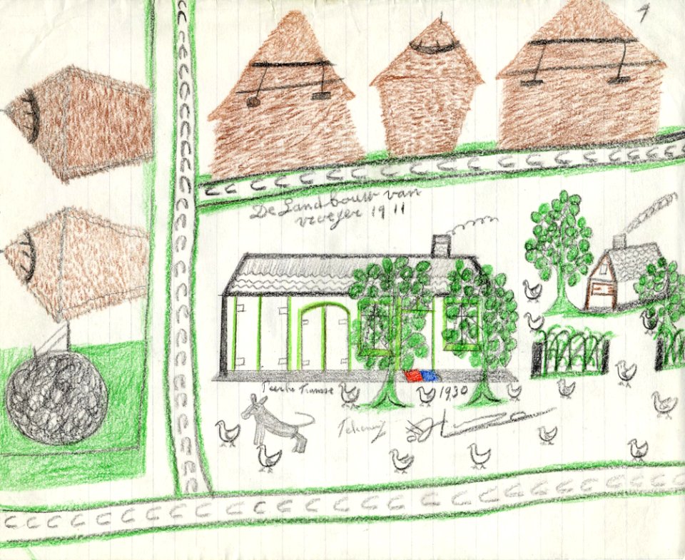 Tekening marinus vlemmix (44) peerke fransse 1930