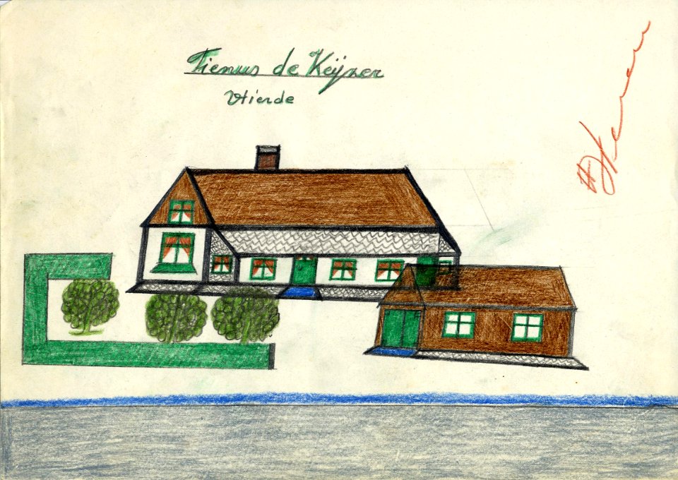 Tekening marinus vlemmix (26) tienus de keijzer vlierde
