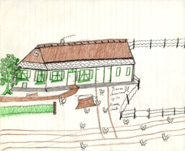 Tekening marinus vlemmix (25) hannes manders op de beersdonk