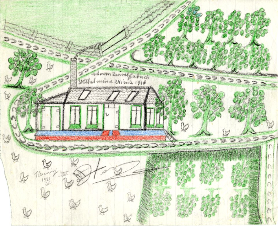 Tekening marinus vlemmix (5) stoomzuivelfabriek wilhelmina vlierde 1918