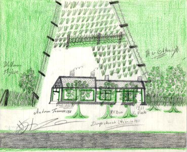 Tekening marinus vlemmix (6) antoon fransse 1911 dorpstraat