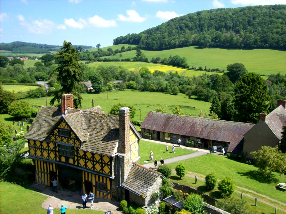 View from tower, Stokesay Castle