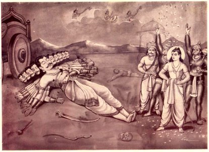 Vanaras happy about Ravana's death