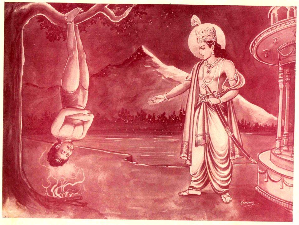 Sri Rama meets muni Shambhuka