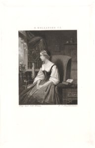 Vrouw voor een open raam, RP-P-1914-4153