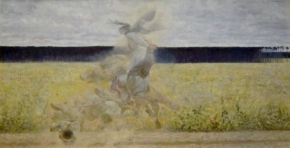 "Dans le tourbillon", Jacek Malczewski, 1893-1894.