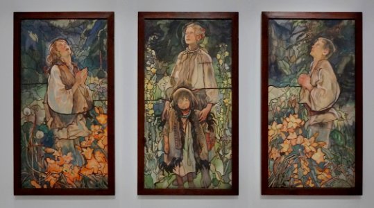 "Le printemps" (triptyque de vitraux), Kazimierz Sichilski…
