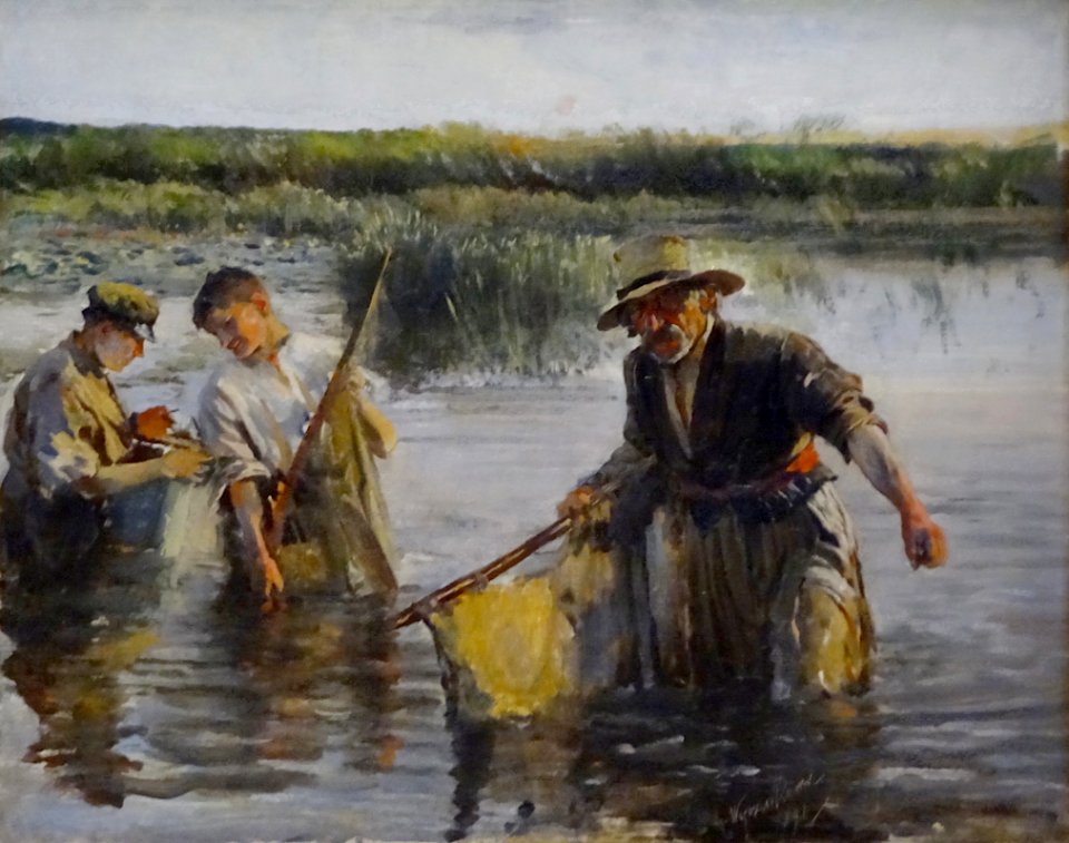 "Les pêcheurs", Leon Wyczolkowski, 1891.