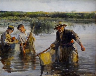 "Les pêcheurs", Leon Wyczolkowski, 1891.