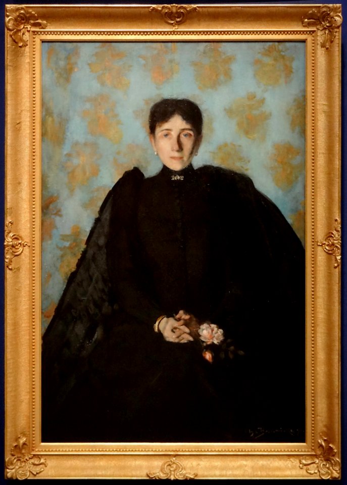 "Portrait de femme", Olga Boznanska, 1891.