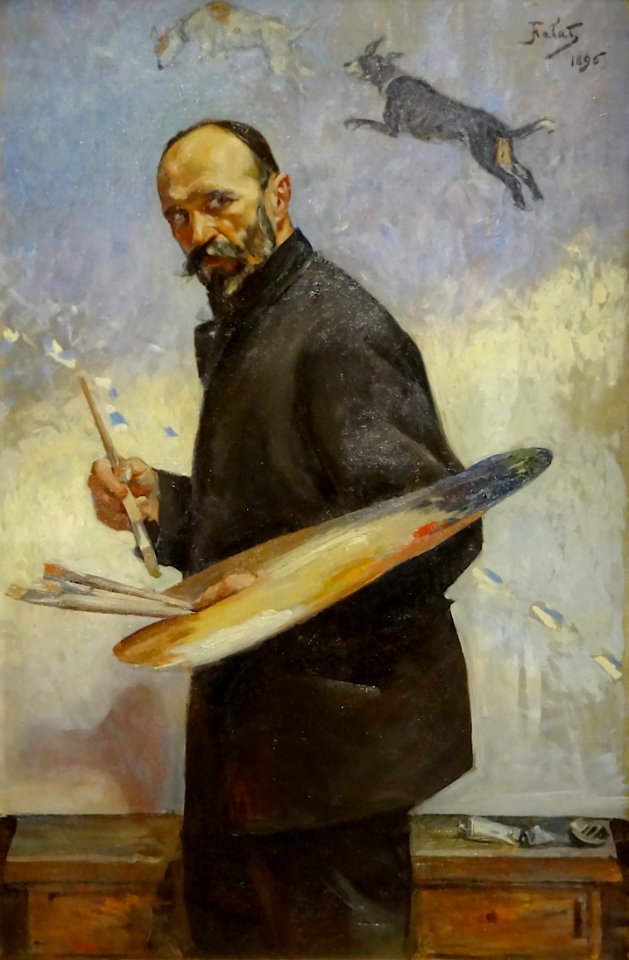 Julian Falat, autoportait, 1896.