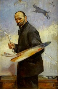 Julian Falat, autoportait, 1896.