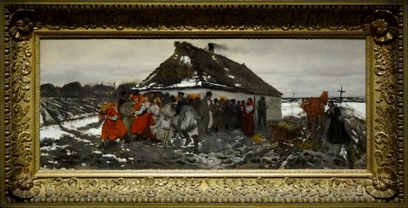 "Un cabaret à la campagne en Pologne", Jozef Chelmonski, 1…