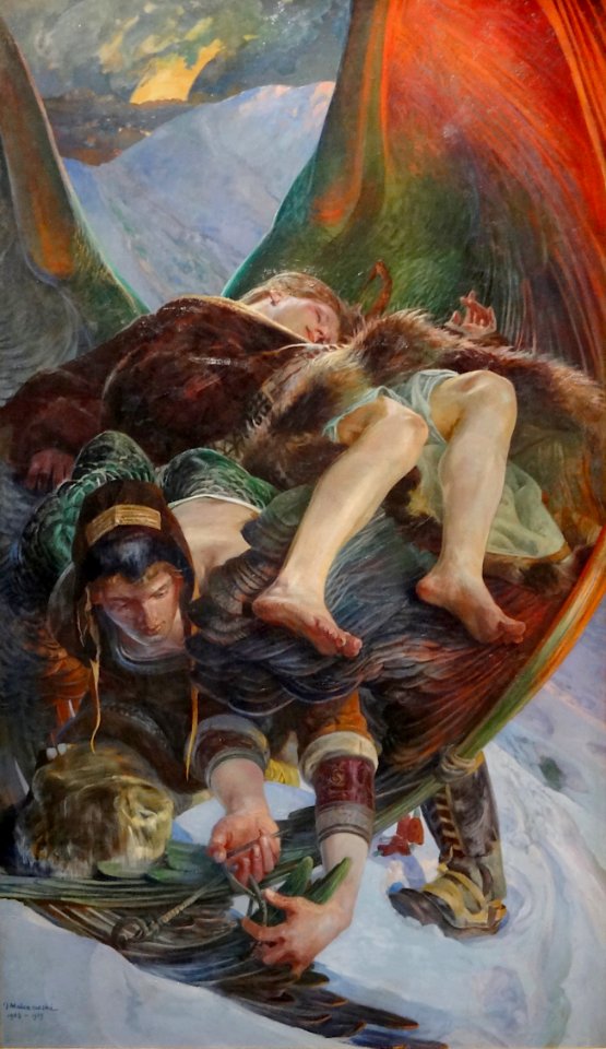 "Eloa avec Ellenai", Jacek Malczewski, 1908-1909.