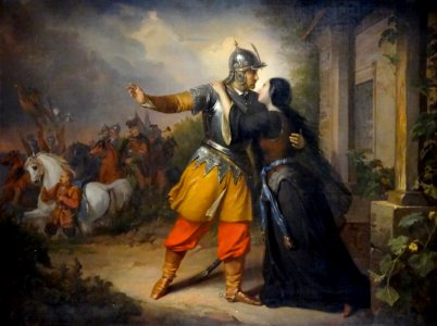 "Les adieux de Venceslas à Marie", Jozef Simmler, 1856.